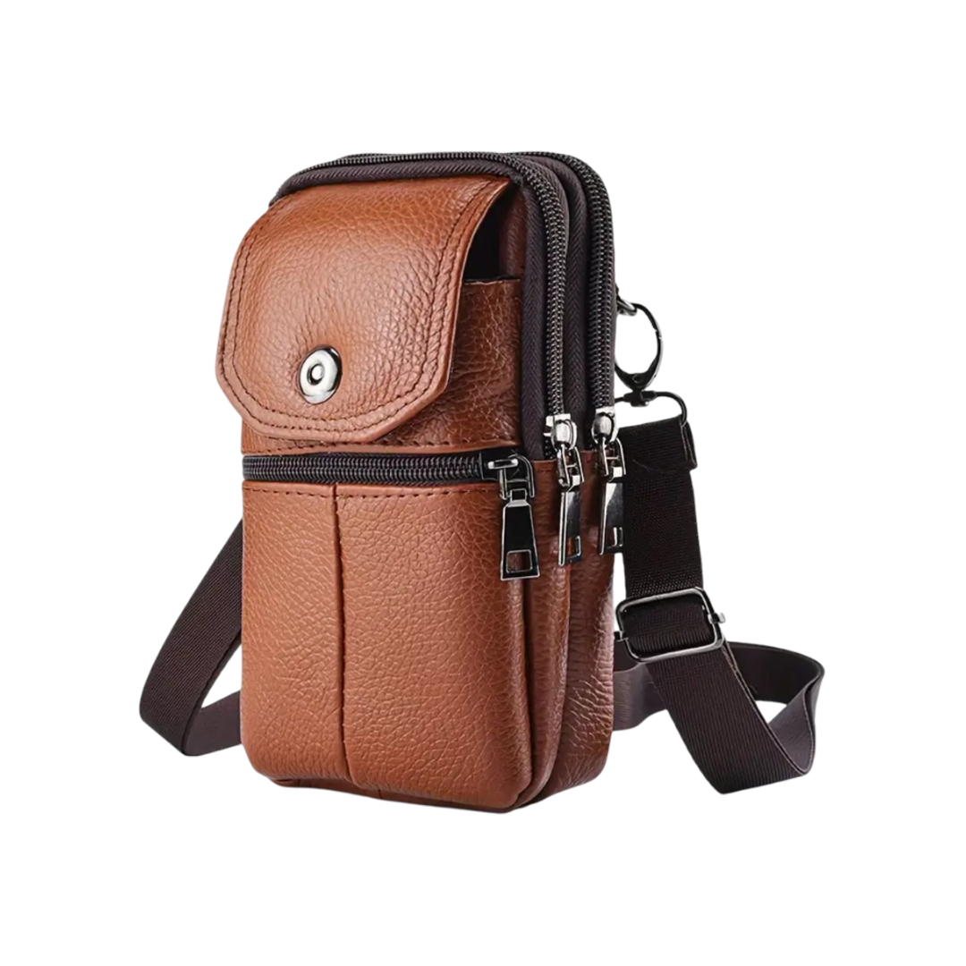 Robert – Kompakte Ledertasche für Reisen und den täglichen Gebrauch