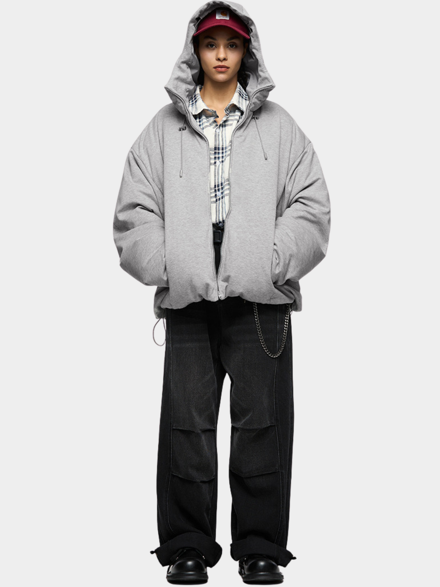 DryCanopy – Hoodiejack van gebreide stof met 90% eendendonsvulling
