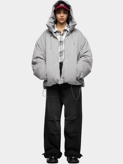 DryCanopy – Hoodiejack van gebreide stof met 90% eendendonsvulling