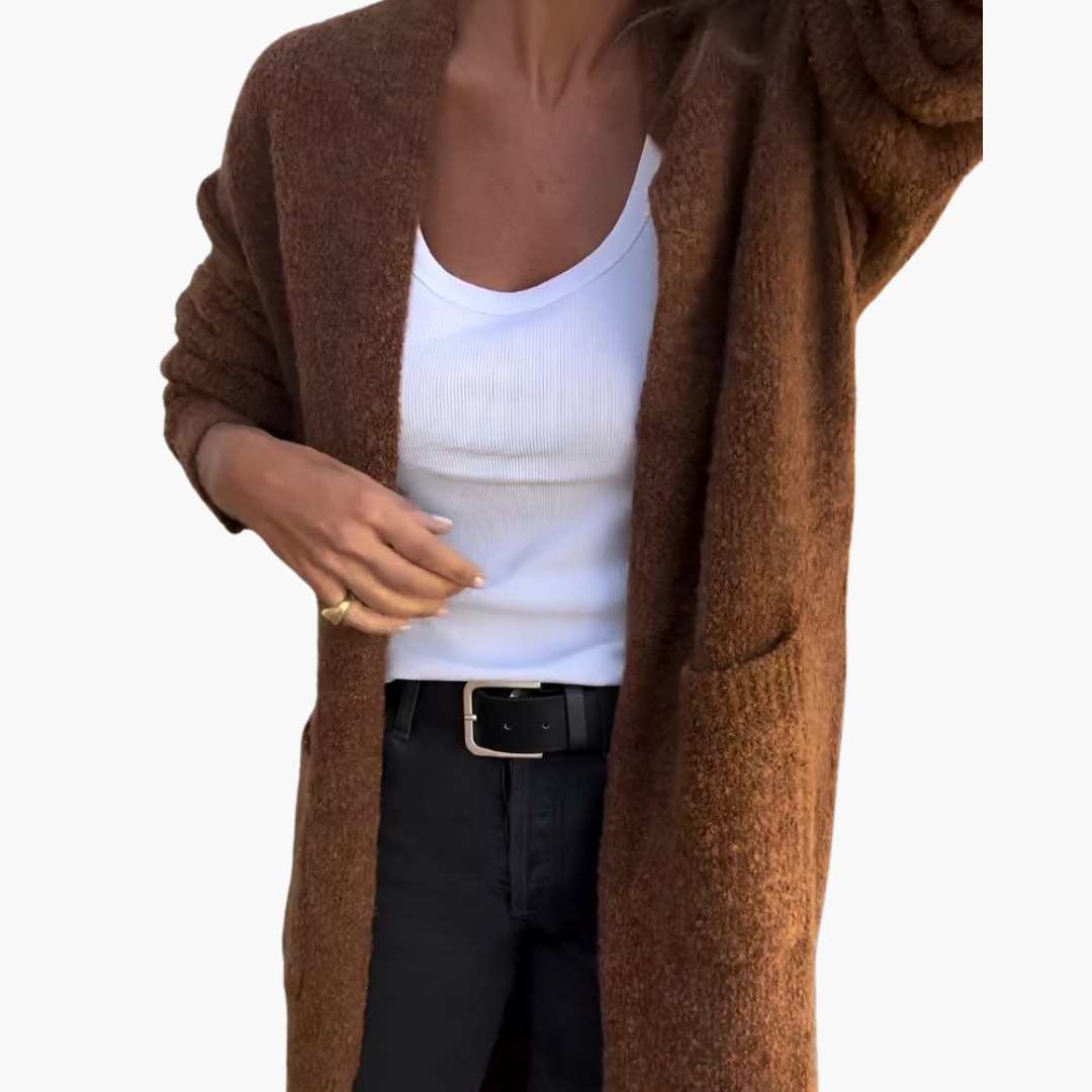 Holly | Casual gebreid vest met zakken