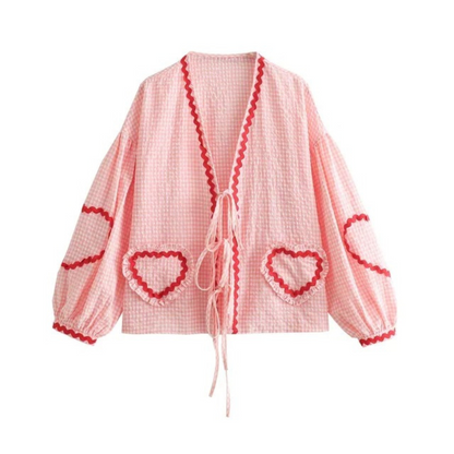 GRACIE Herzbluse