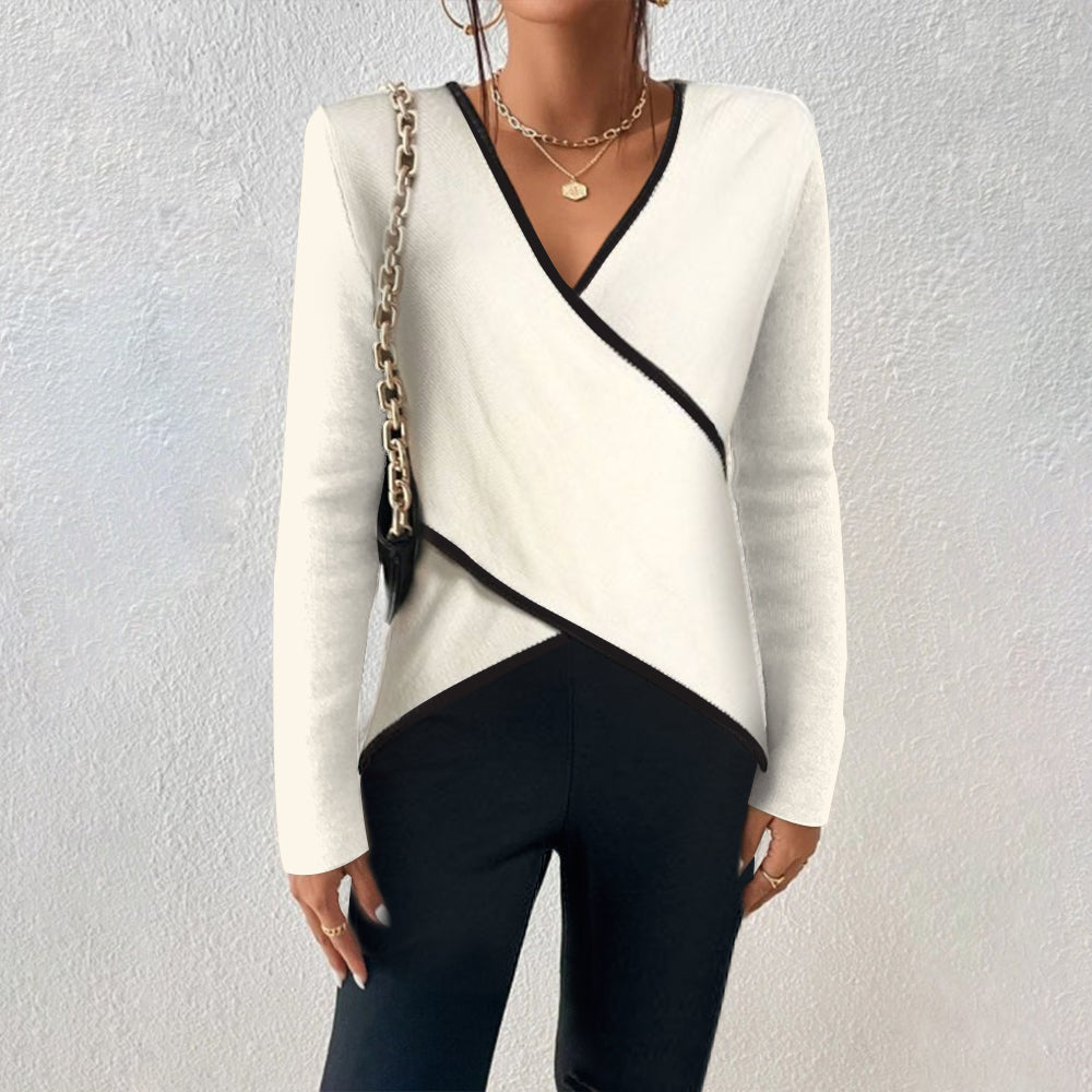 Savina™ - Elegante V-hals Top