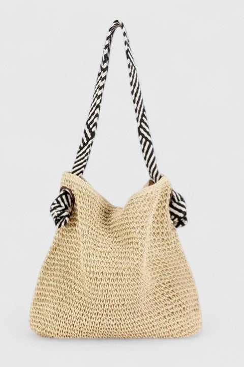 Anspruchsvolle Boho-Tasche – Natürliches Beige