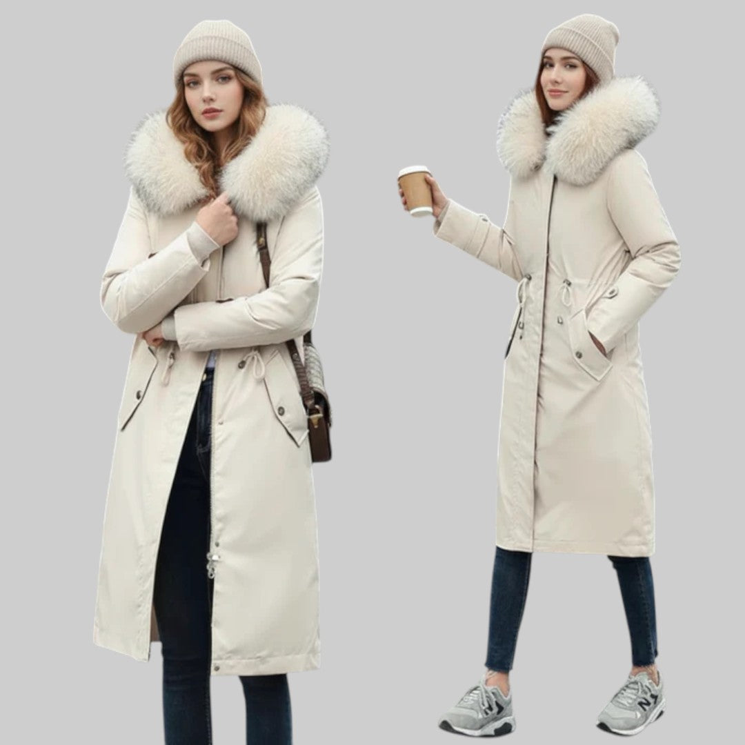 ARIEL | DAMEN-WINTERJACKE MIT KAPUZE UND WEICHEM KRAGEN