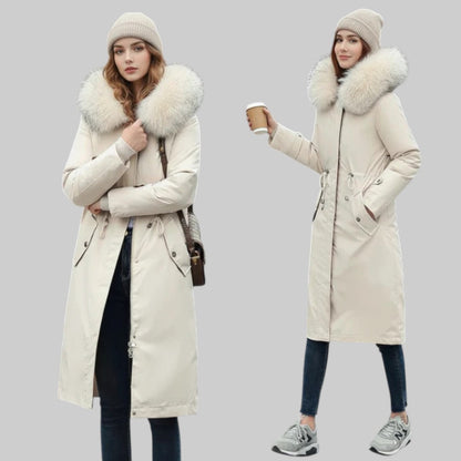 ARIEL | DAMEN-WINTERJACKE MIT KAPUZE UND WEICHEM KRAGEN