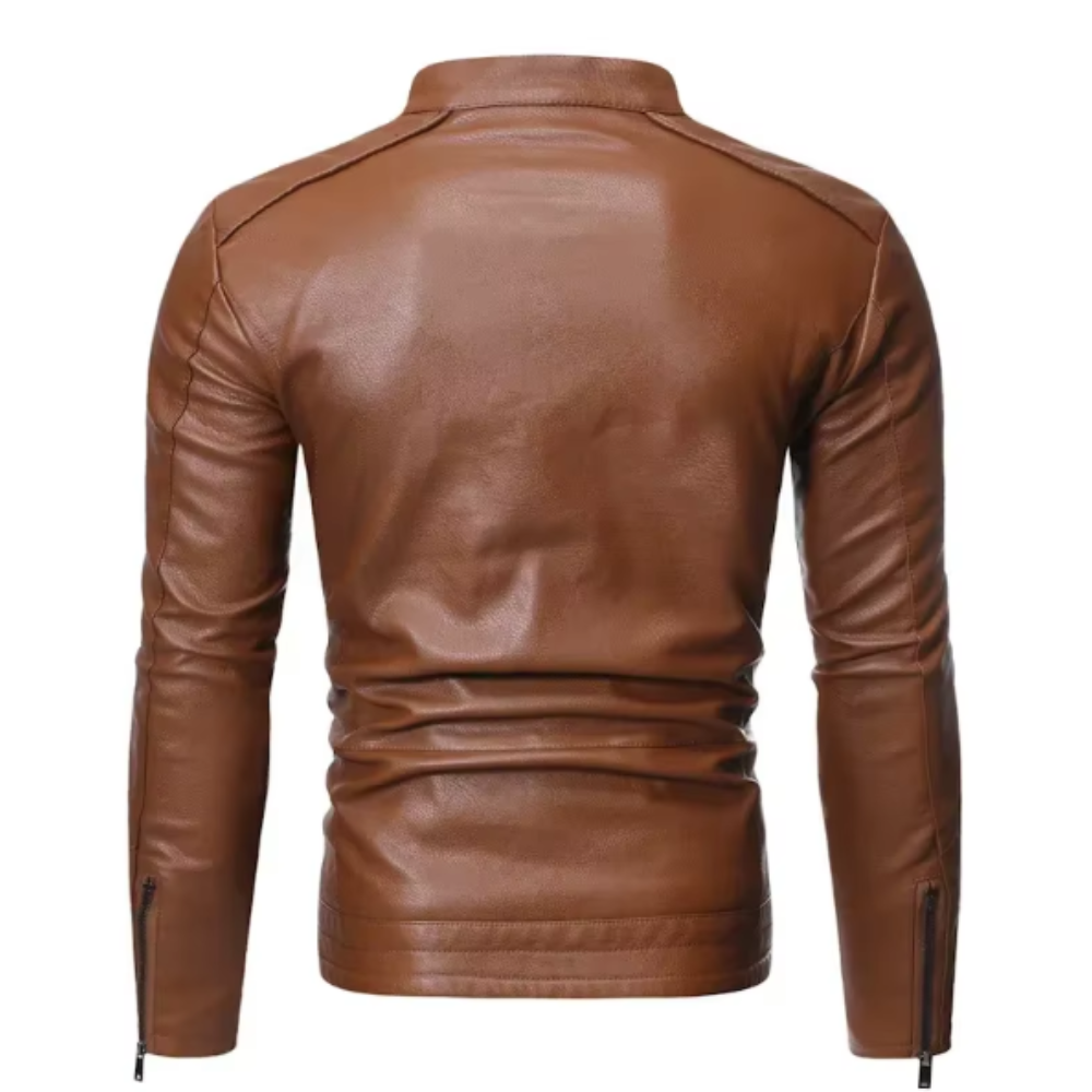 Elegante lederen jas