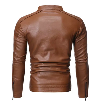 Elegante lederen jas