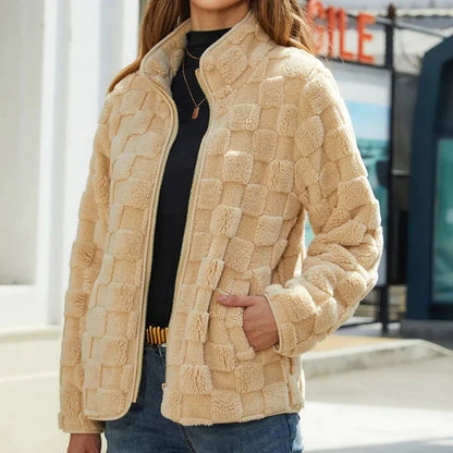 Valentine - Karierte Winterjacke für Damen