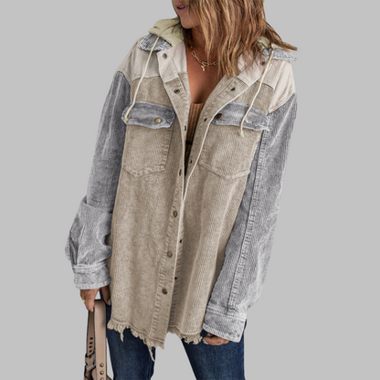 DABRINA™ – Klassische Kapuzenjacke mit Knopfleiste und langen Ärmeln