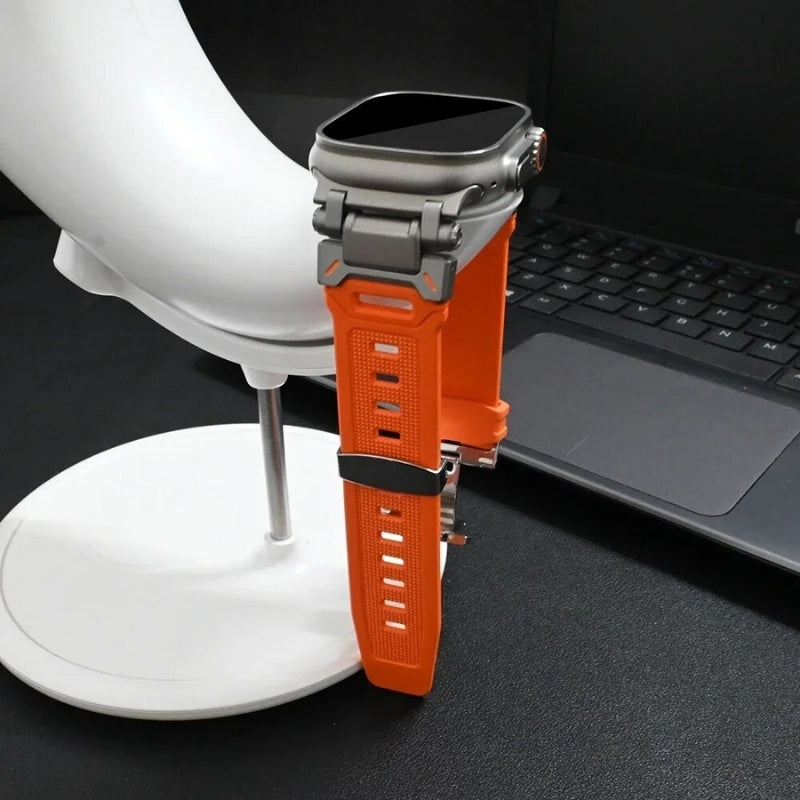 TitaniumBuckle™️ Silikon Apple Watch Armband
