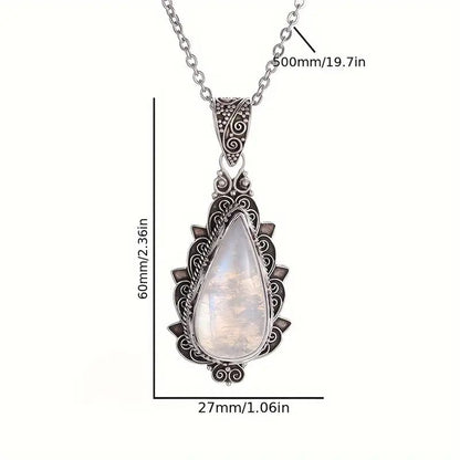 Vintage ketting met waterdruppelhanger
