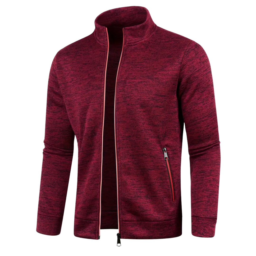 Kasper | Klassiek gebreid vest met rits