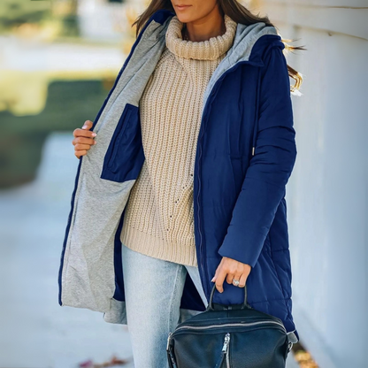 Daniela | Casual gewatteerde jas met capuchon