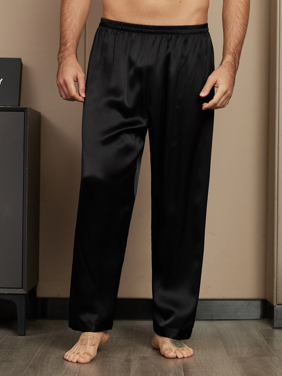 Pure Soie Détendu Pyjama Pantalon