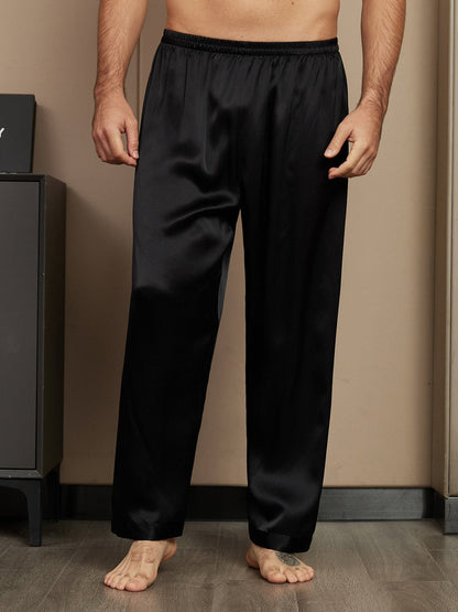 Pure Soie Détendu Pyjama Pantalon