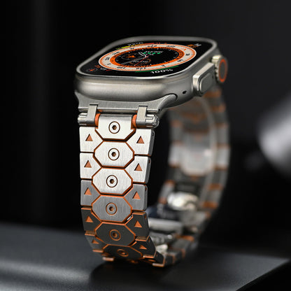Imperiale roestvrijstalen Apple Watch-band