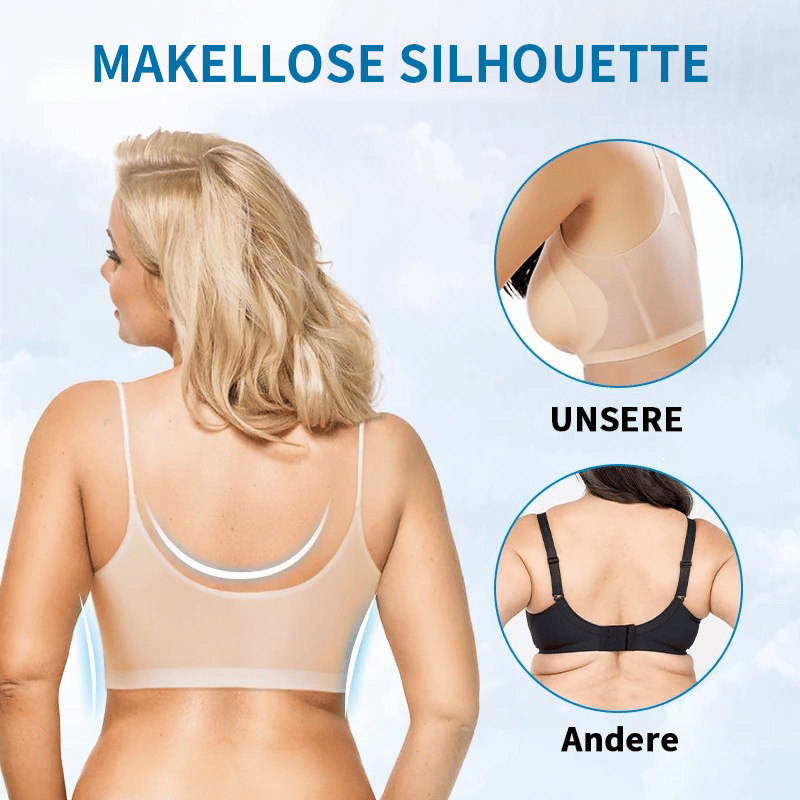 Nahtloser & ultradünner Sommer-Komfort-BH aus Eisseide in Übergröße
