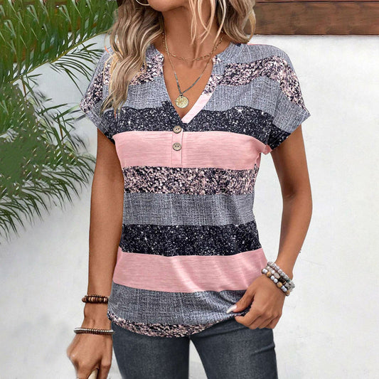 Blouse Rayée Décontractée