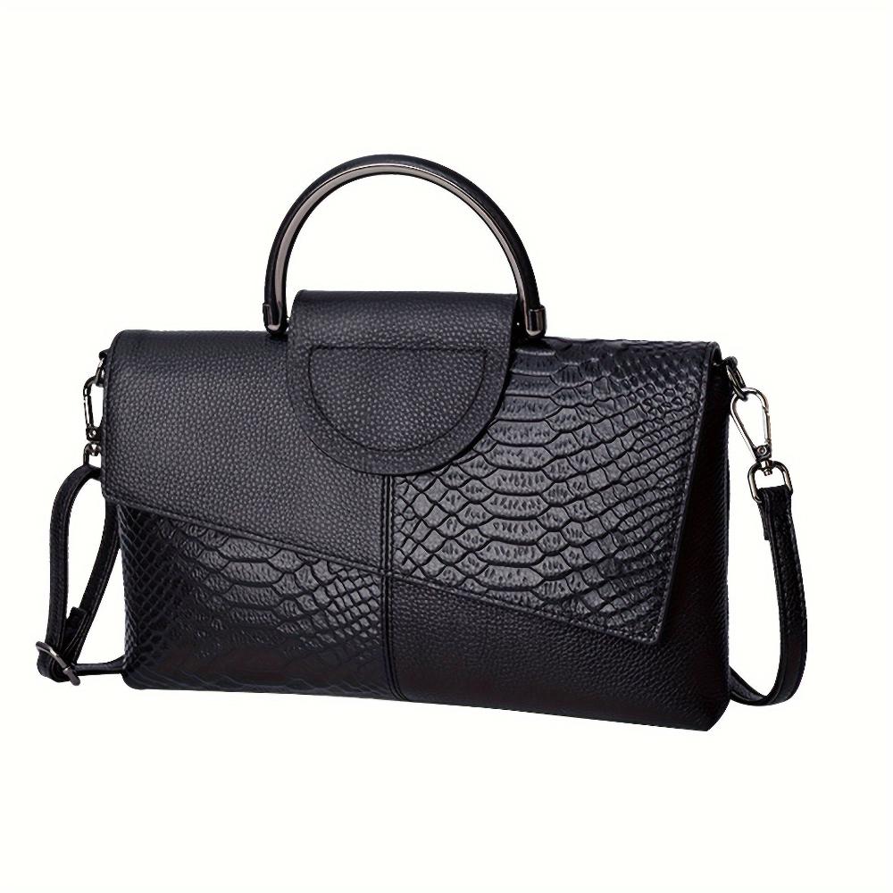 Cassandra | Handtas met extravagant krokodillenpatroon