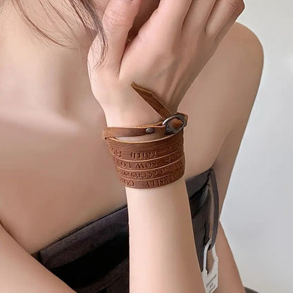 Vintage Lederen Armband