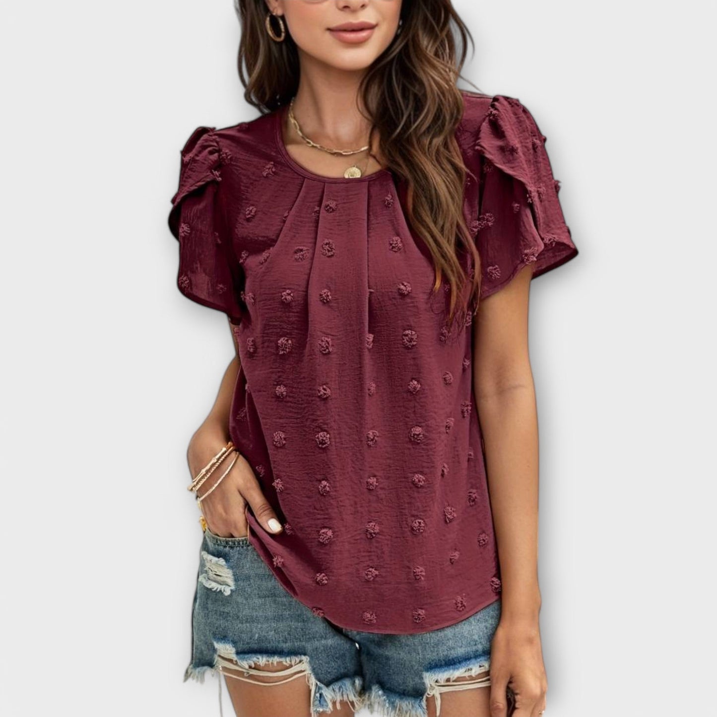 Die Perfekte Polka-Dot-Bluse