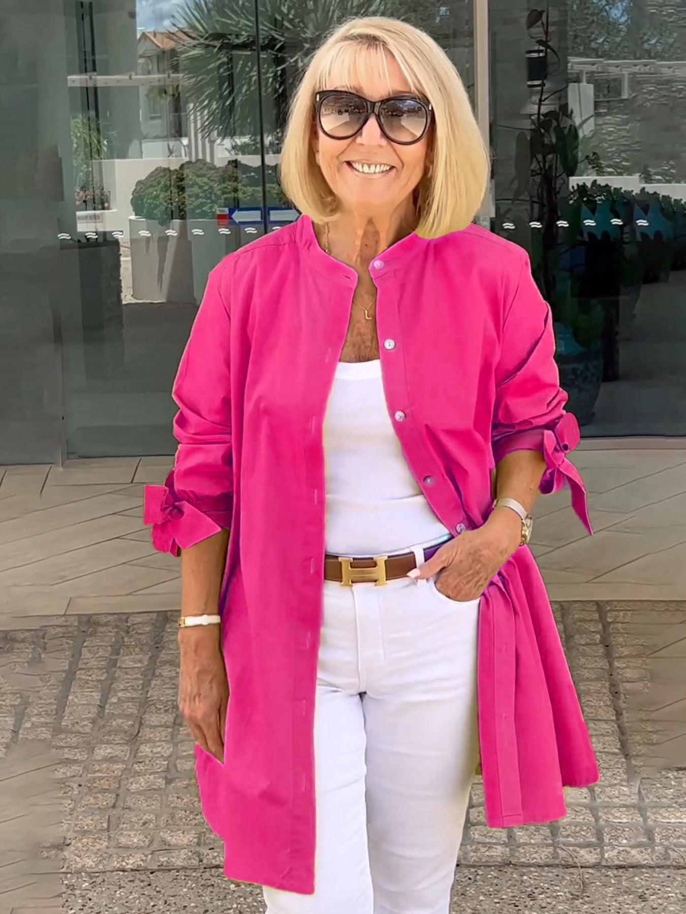Lucia™ - Tuniek-shirt met knoopsluiting