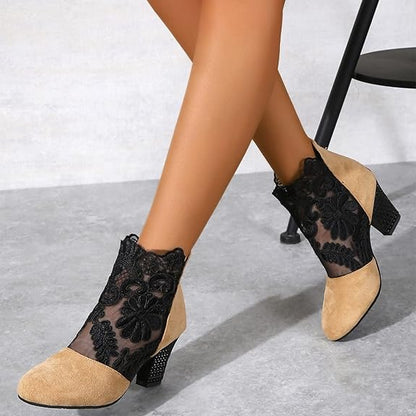JOLIE™ - Schicke Spitzen-Stiefel mit Absatz