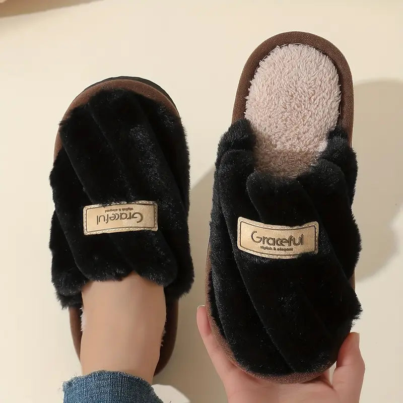 Sierlijke Faux Fur Slides