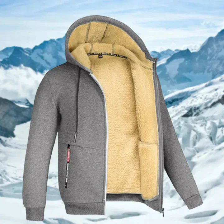 Arie – winterjas voor heren met capuchon en bontkraag