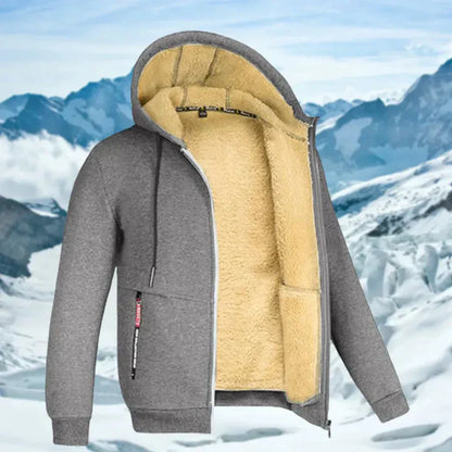 Arie – winterjas voor heren met capuchon en bontkraag