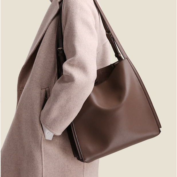 Dames shopper tas in kunstleer met gestructureerd design - Natalia