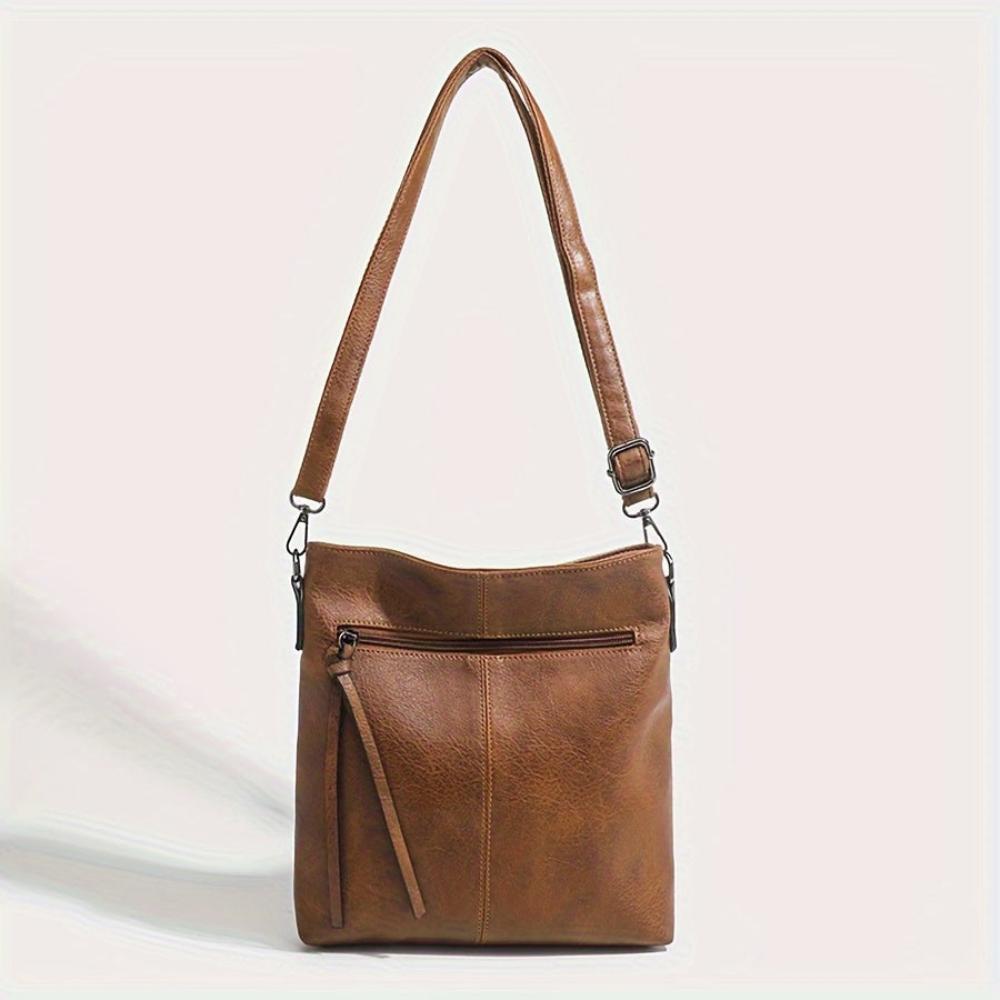 Lina | Vintage-Schultertasche Im Schachmuster