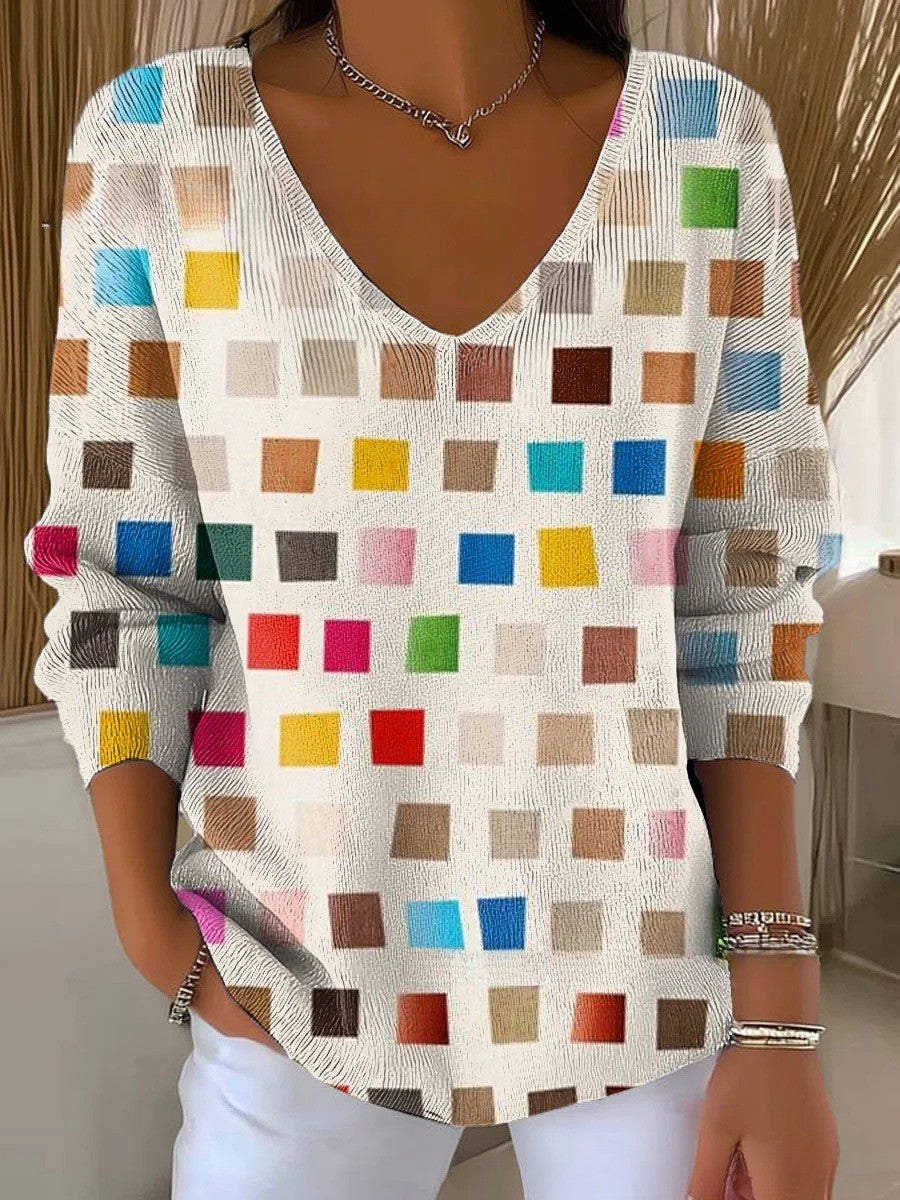 AMELIE | Pullover mit V-Ausschnitt