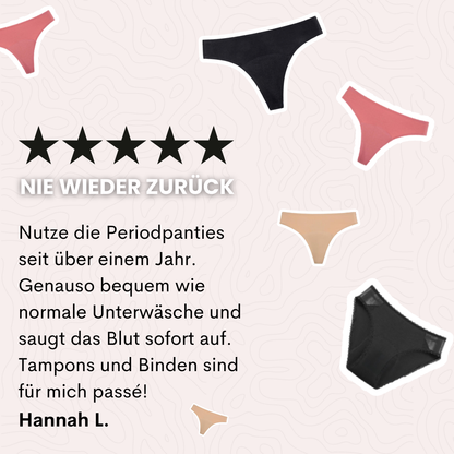Evia Pro - Menstruatieondergoed (String Naadloos)