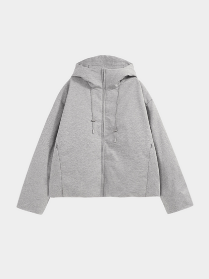 DryCanopy – Hoodiejack van gebreide stof met 90% eendendonsvulling