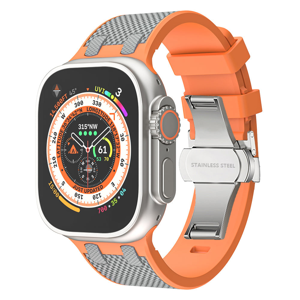 Tactische siliconen Apple Watch-band