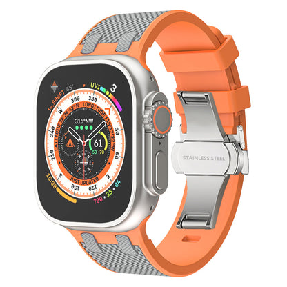 Tactische siliconen Apple Watch-band