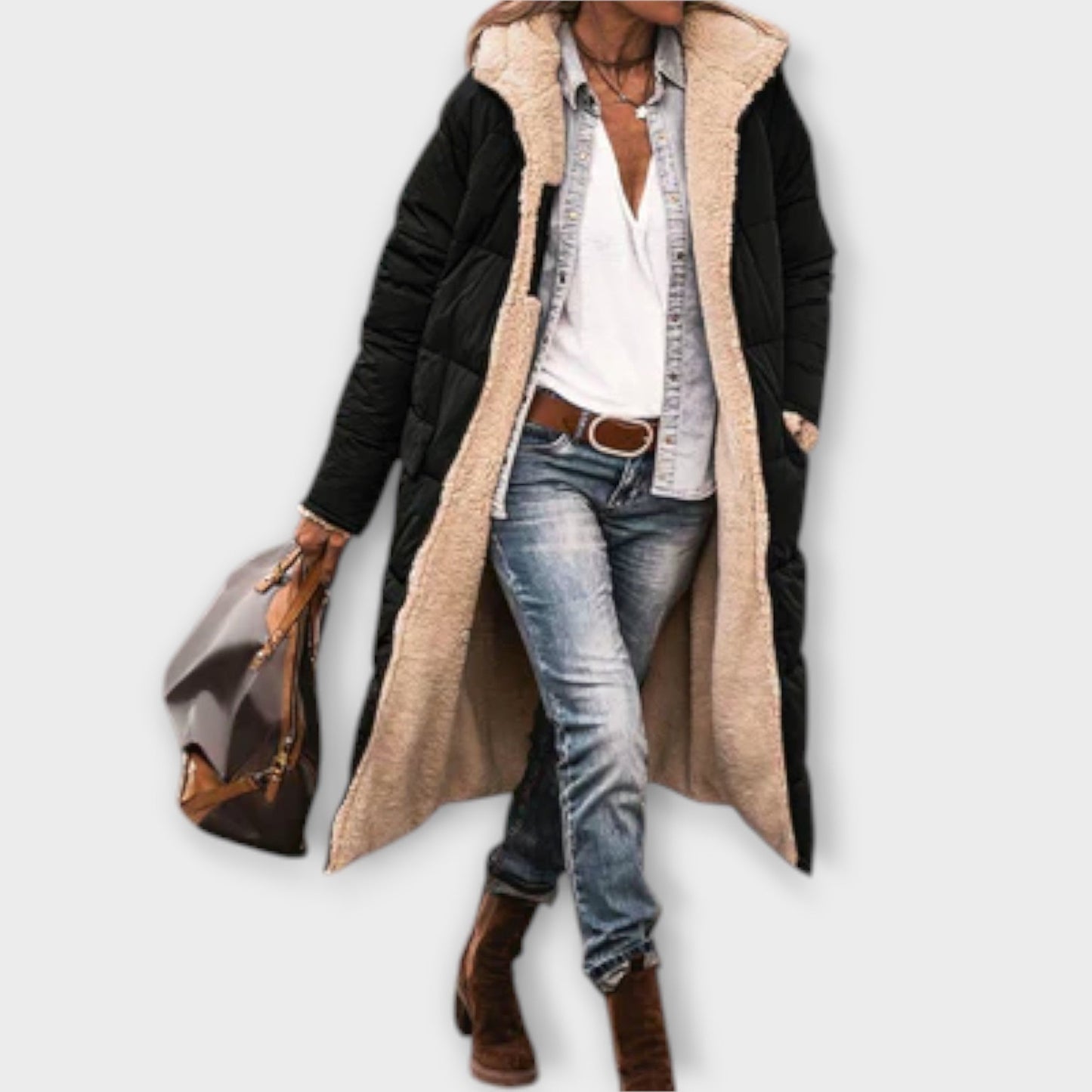 Grace | Warm Fur-Lined Coat