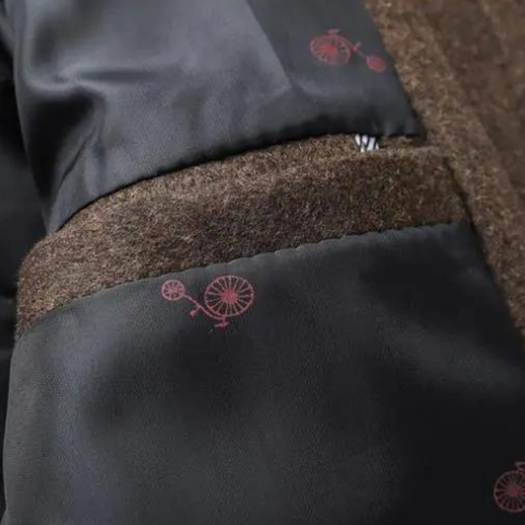 Jonathan™ | Dikke wollen trenchcoat