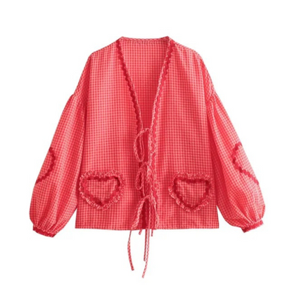 GRACIE Herzbluse