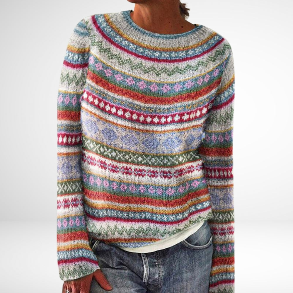 Maria - Casual trui met ronde hals