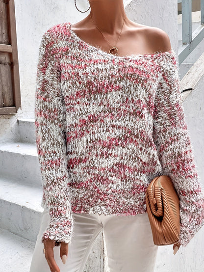 Chryselda – Lässiger Langarm Strickpullover