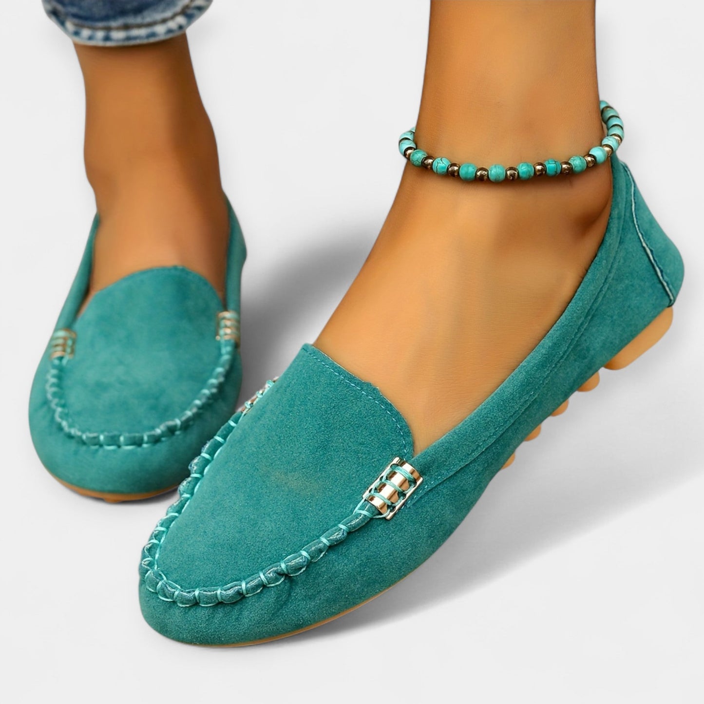 Loafers met metalen detail