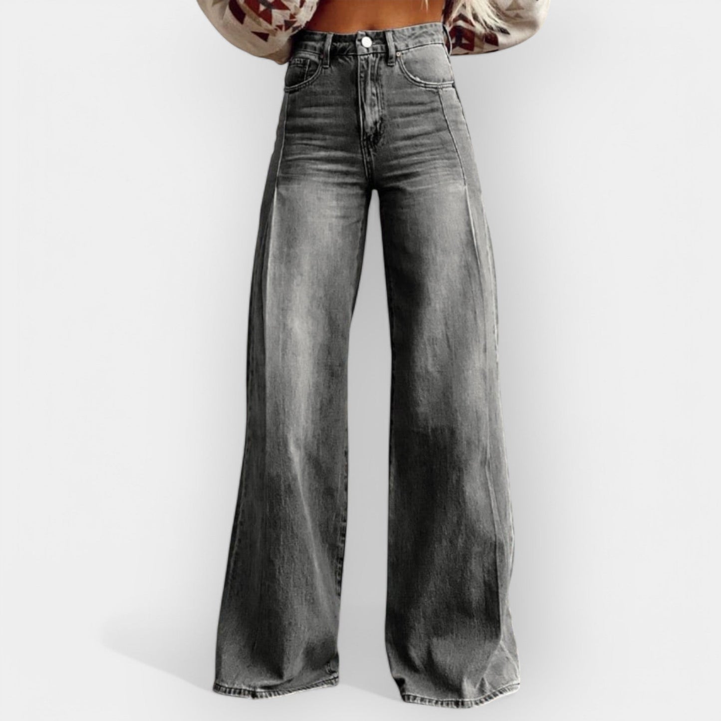 Broek met uitlopende pijpen