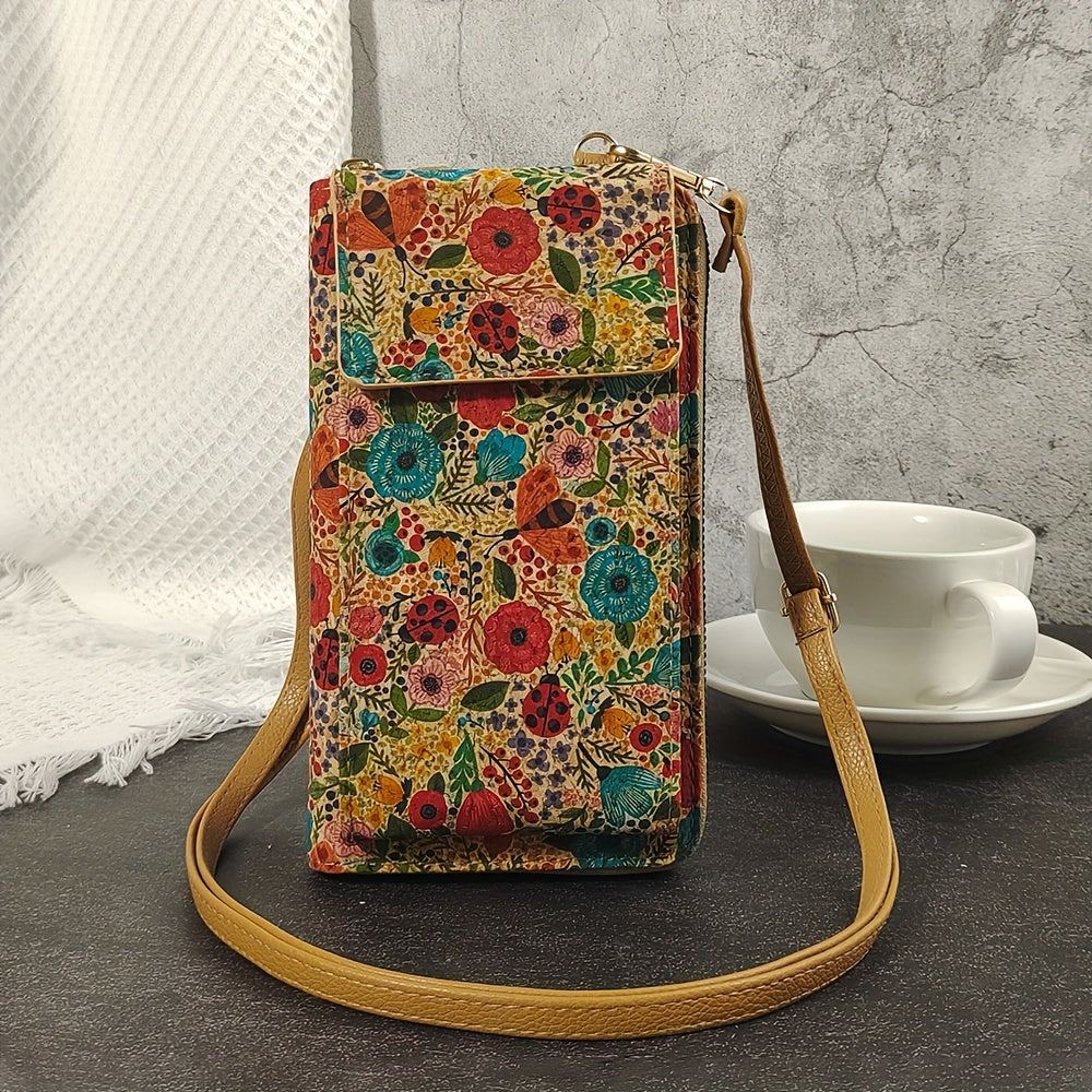 Nina | Boho-Blumen Accessoire Umhängetasche