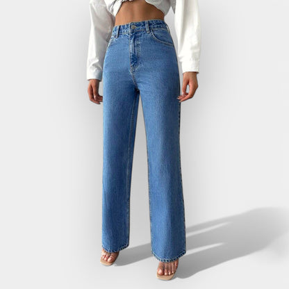 High-Waist Jeans mit weitem Schnitt