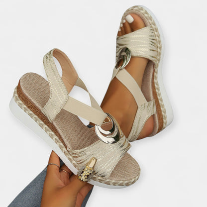 Geweven Romeinse sandalen