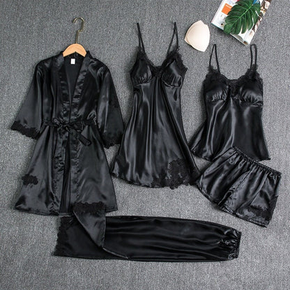 Evelynn™ – 5-Piece Soft Nightwear Set for Elegant Evenings In