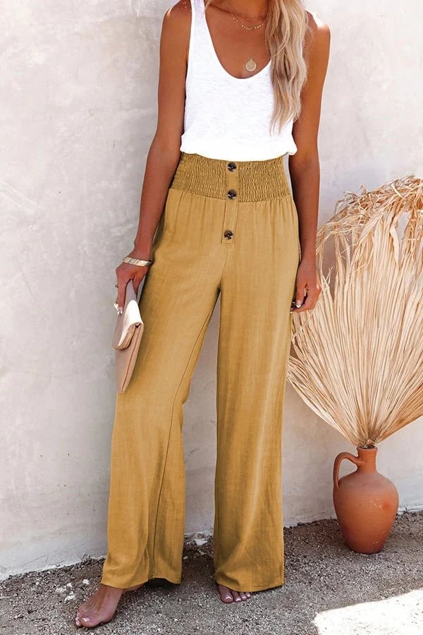Kaweka - Relaxte hoge taille broek