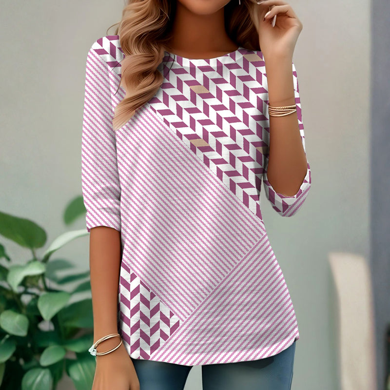 Casual gestreept T-shirt